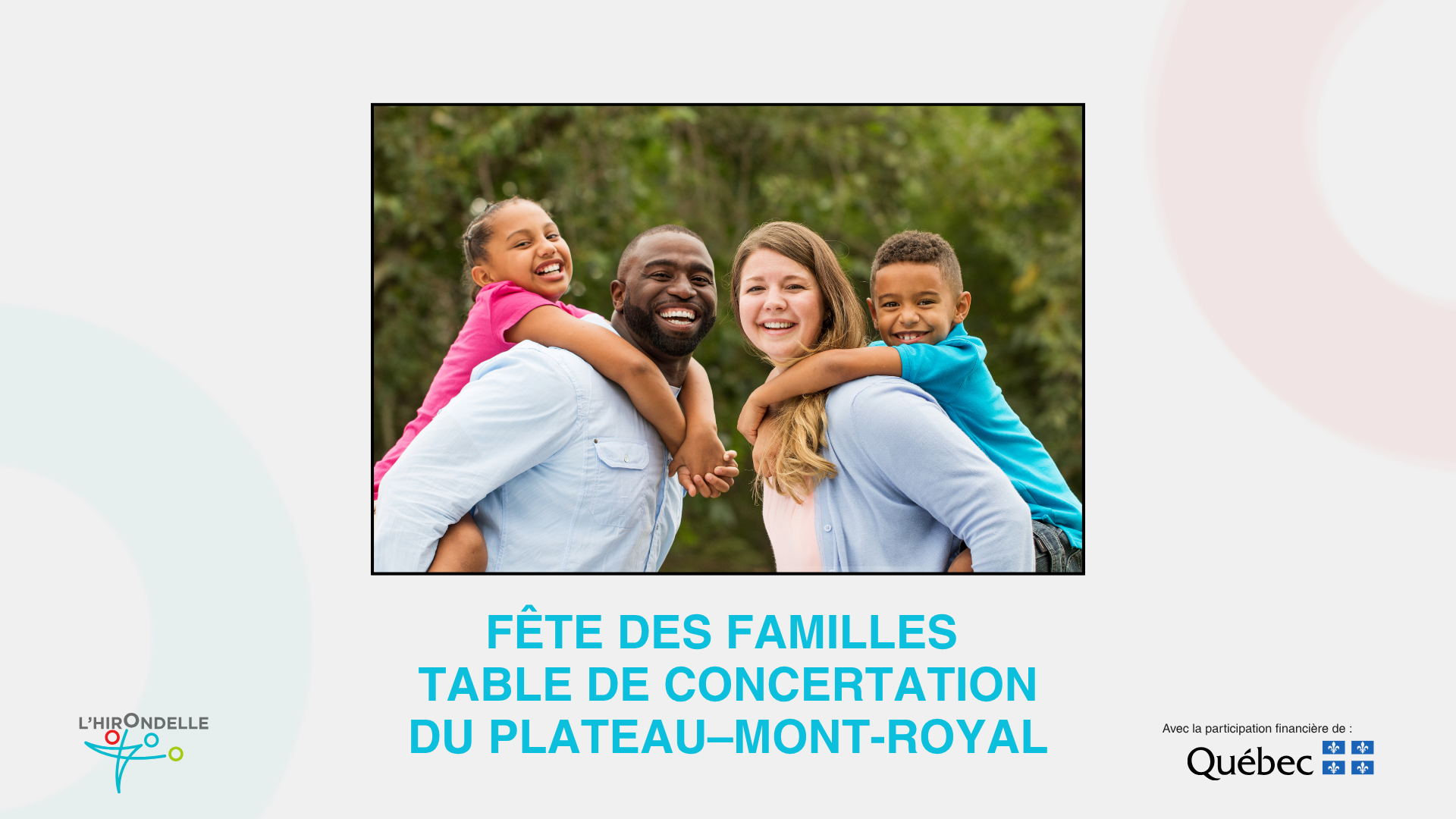 Fête des Familles de la Table de concertation du quartier Plateau–Mont-Royal